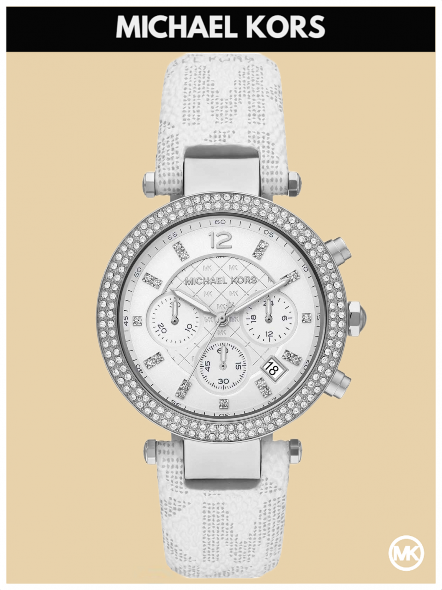 

Наручные часы женские Michael Kors M7226K белые, M7226K