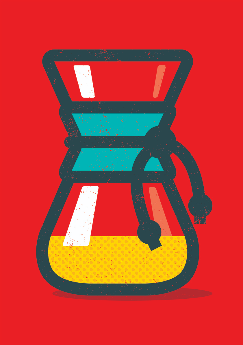 

Большой постер на стену Chemex 60х90 см без рамы, MMCHEMEX1
