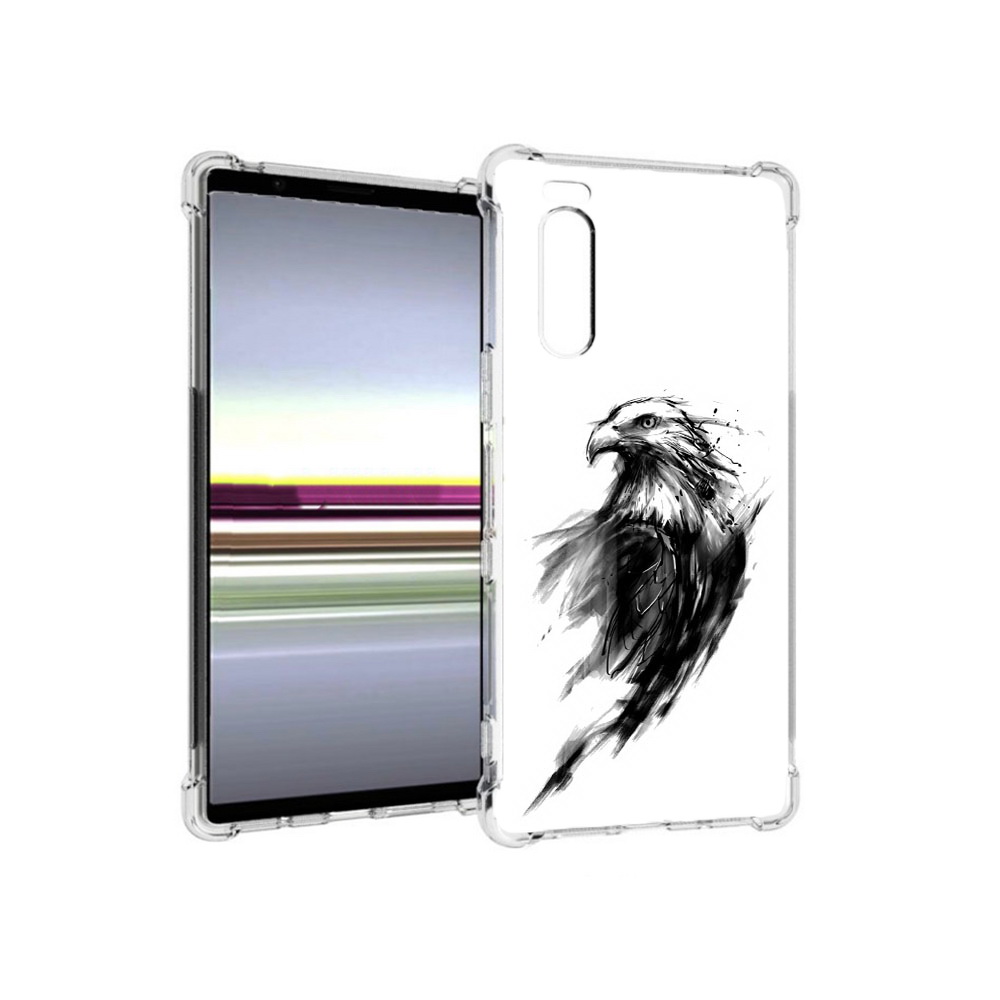 

Чехол MyPads Tocco для Sony Xperia 5 чб птица (PT139963.234.670), Прозрачный, Tocco