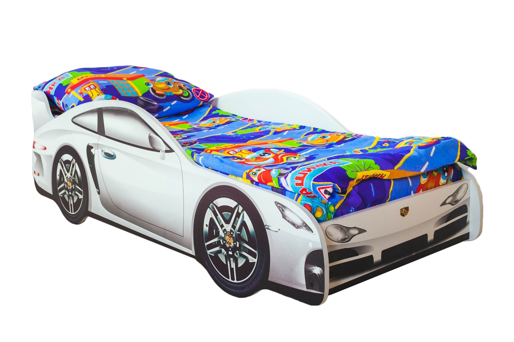 

Кровать-машина Киндер Классик Белый (Porsche) Без подсветки