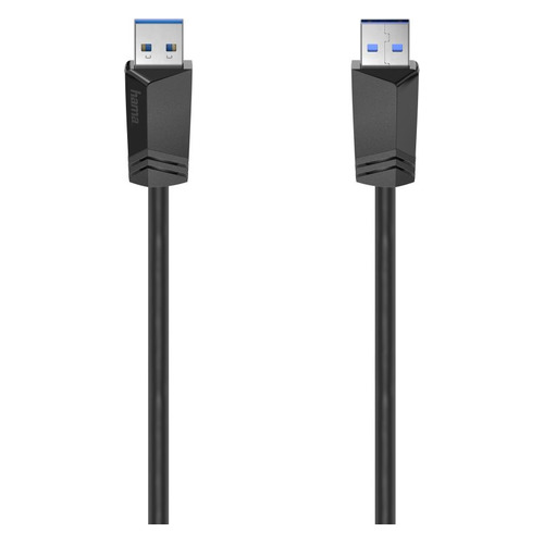 фото Кабель usb hama h-200624, usb a(m) (прямой) - usb a(m) (прямой), круглое, 1.5м, черный [00