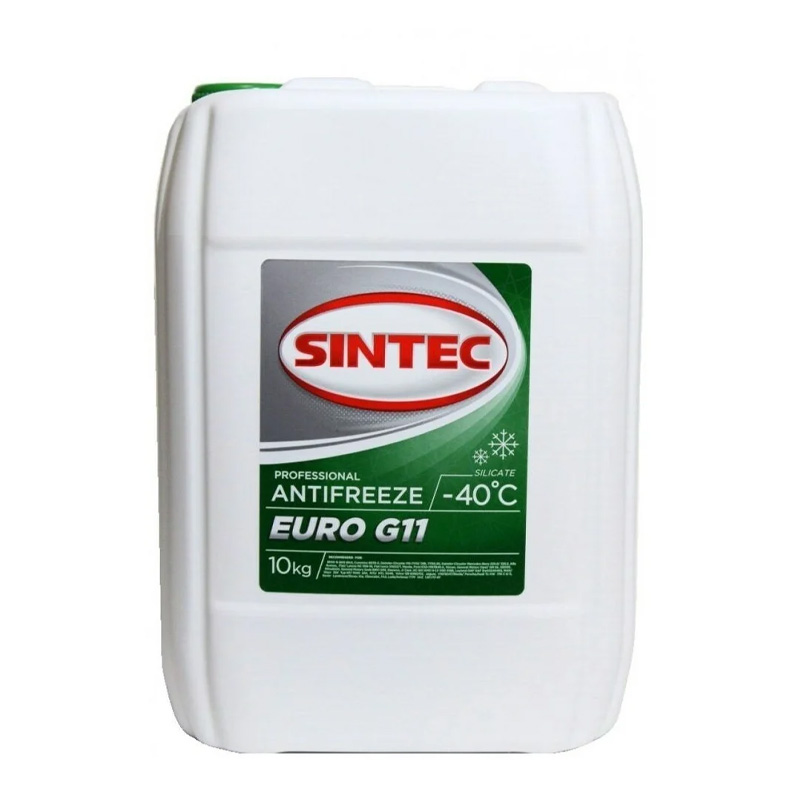 фото Антифриз sintec euro зеленый g11 (-45) 10 кг sintec арт. 802561