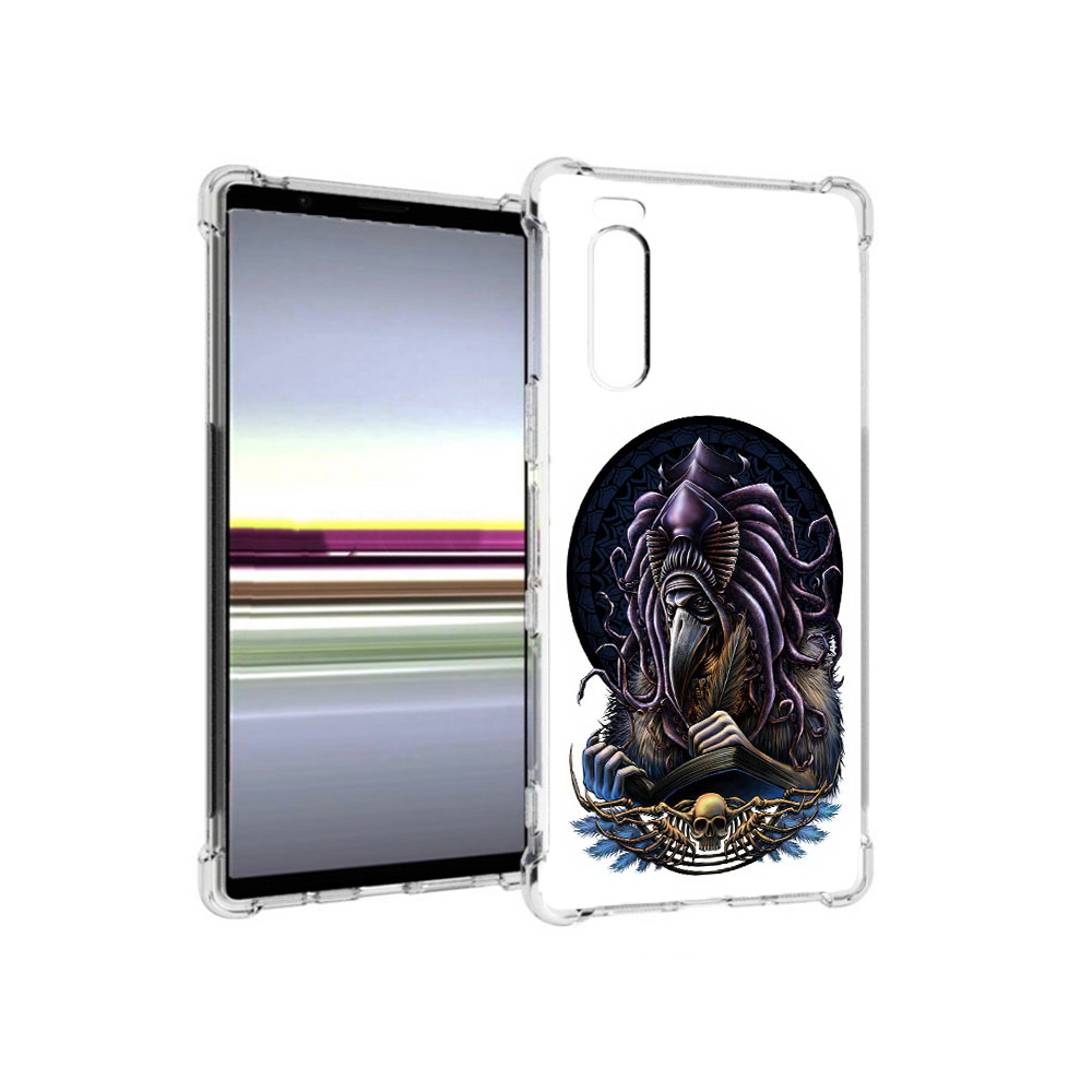 

Чехол MyPads Tocco для Sony Xperia 5 умный ворон (PT139963.234.650), Прозрачный, Tocco