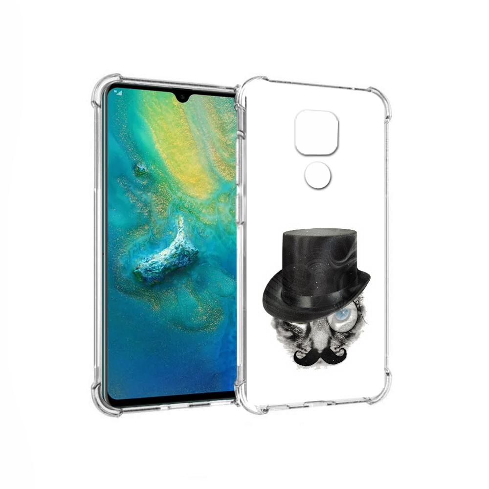 

Чехол MyPads Tocco для Huawei Mate 20x интелегентный кот (PT124578.30.378), Прозрачный, Tocco