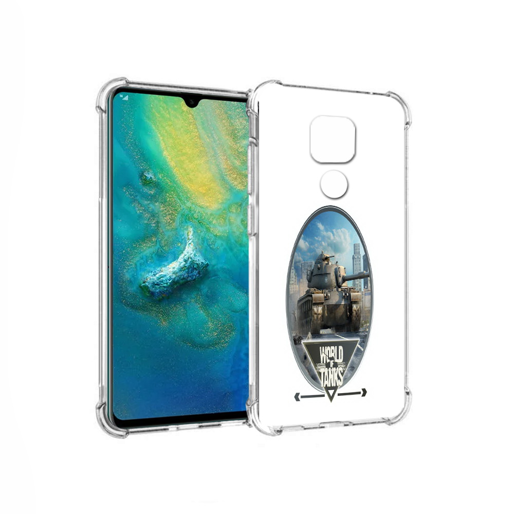 

Чехол MyPads Tocco для Huawei Mate 20x игра с танками (PT124578.30.375), Прозрачный, Tocco