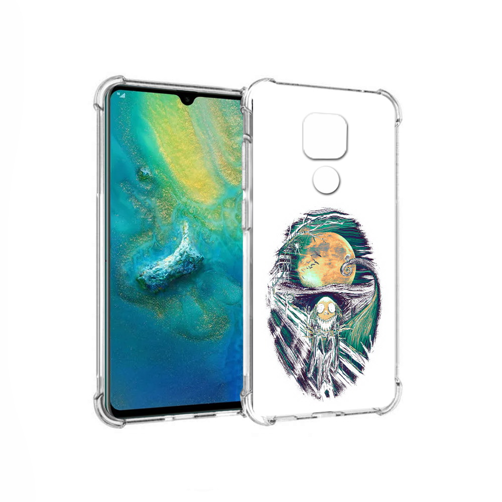 

Чехол MyPads Tocco для Huawei Mate 20x зубастое существо абстракция (PT124578.30.370), Прозрачный, Tocco