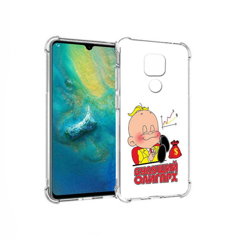 

Чехол MyPads Tocco для Huawei Mate 20x Будущий олигарх (PT124578.30.37), Прозрачный, Tocco