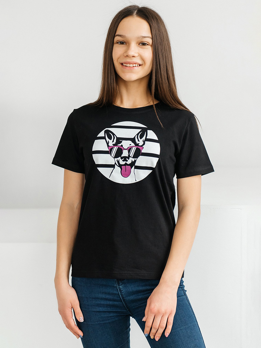 

Футболка детская HappyFox HF66031D, чихуа.хуа.черный, 158, HF66031D