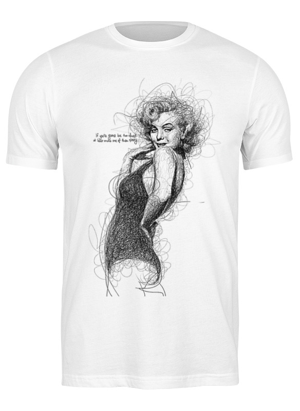 

Футболка мужская Printio Marilyn monroe белая XL, Белый, Marilyn monroe