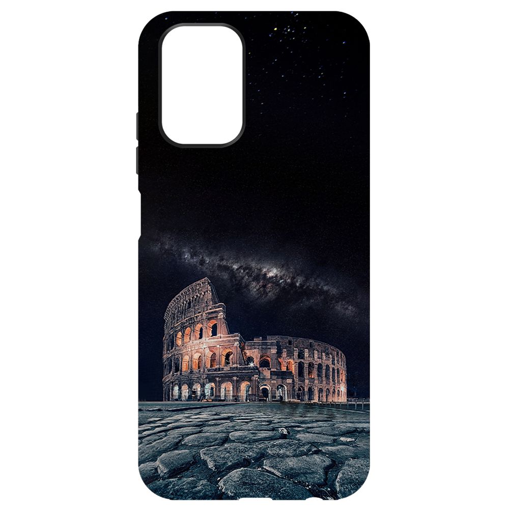 

Чехол-накладка Krutoff Soft Case Италия, Колизей для Xiaomi Redmi Note 10 черный