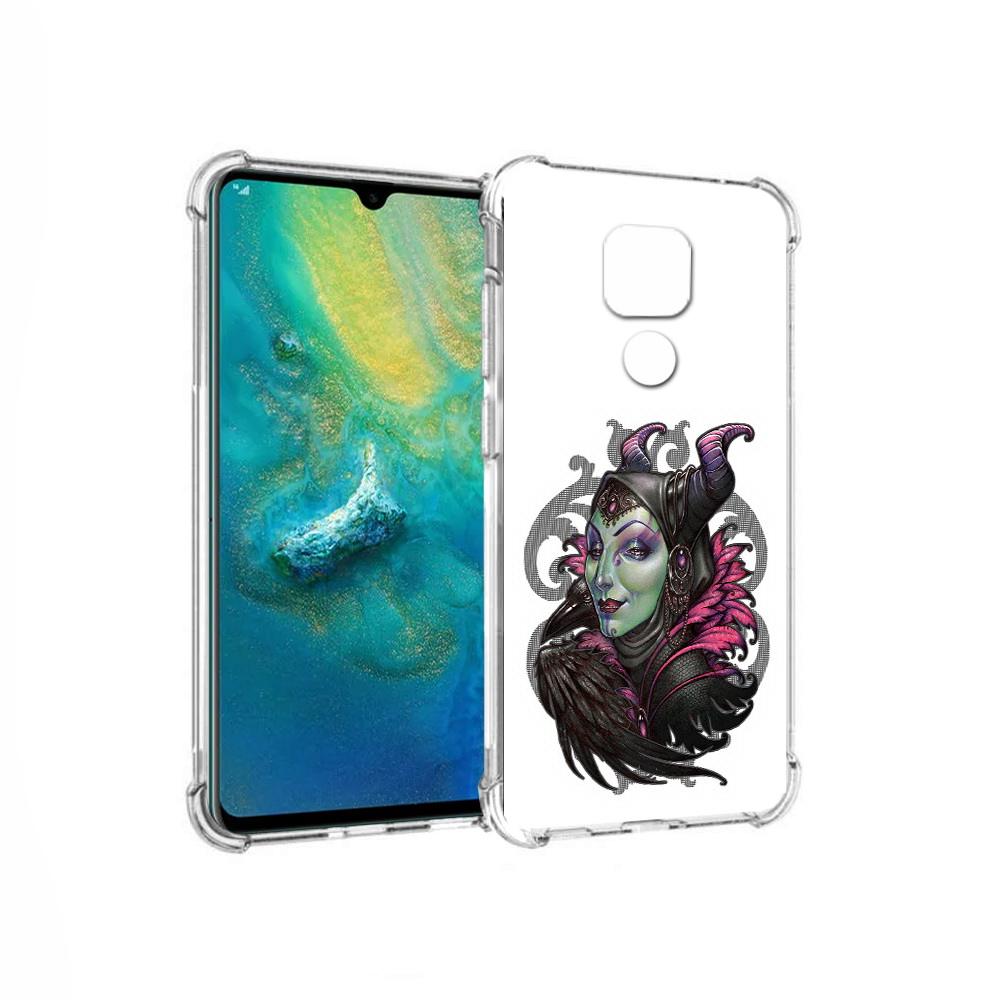 

Чехол MyPads Tocco для Huawei Mate 20x зеленая девушка с вороном (PT124578.30.357), Прозрачный, Tocco