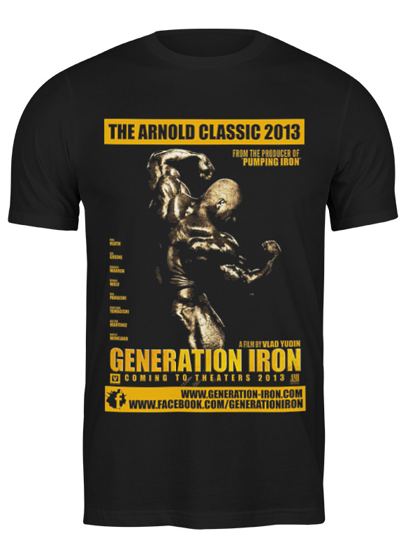 

Футболка мужская Printio Generation iron / поколение железа черная S, Черный, Generation iron / поколение железа