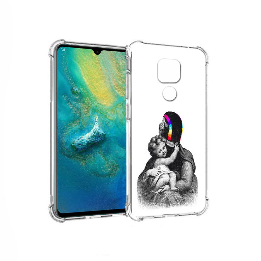 

Чехол MyPads Tocco для Huawei Mate 20x защитник в шлеме (PT124578.30.350), Прозрачный, Tocco