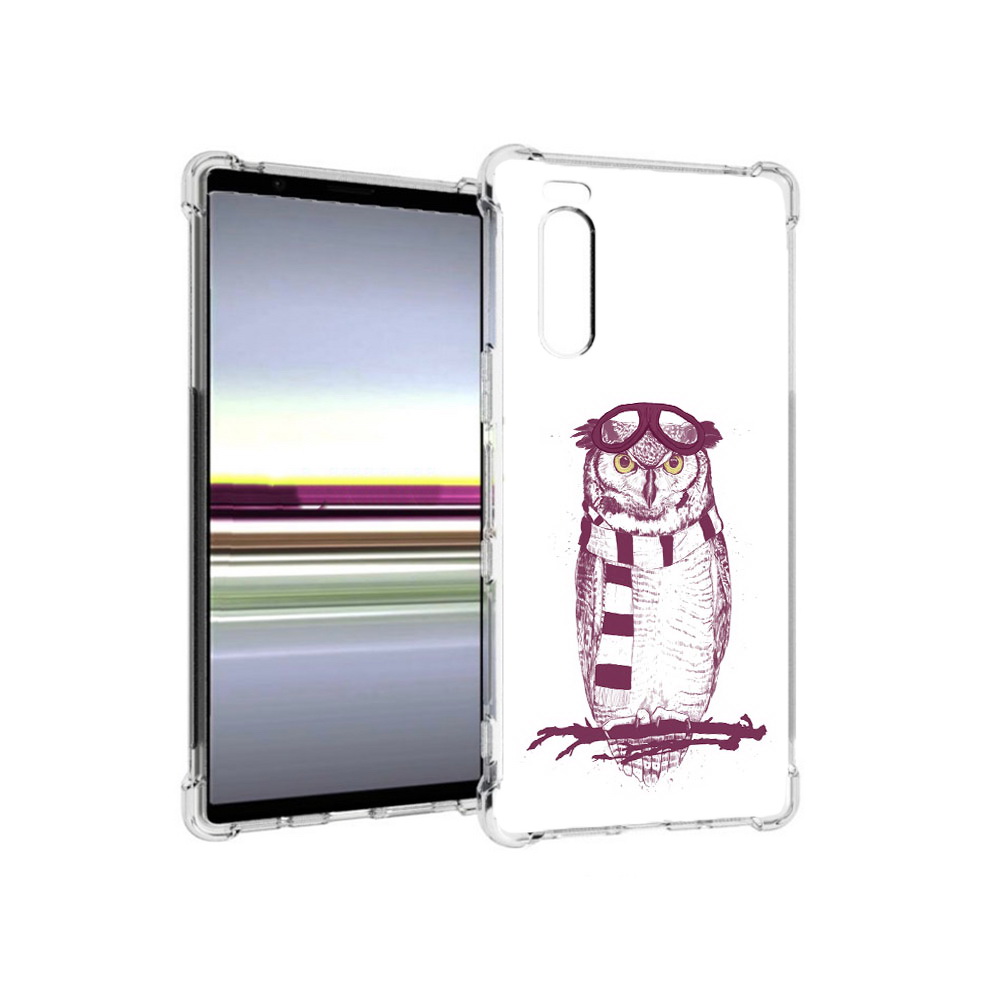 

Чехол MyPads Tocco для Sony Xperia 5 сова-летчик (PT139963.234.612), Прозрачный, Tocco
