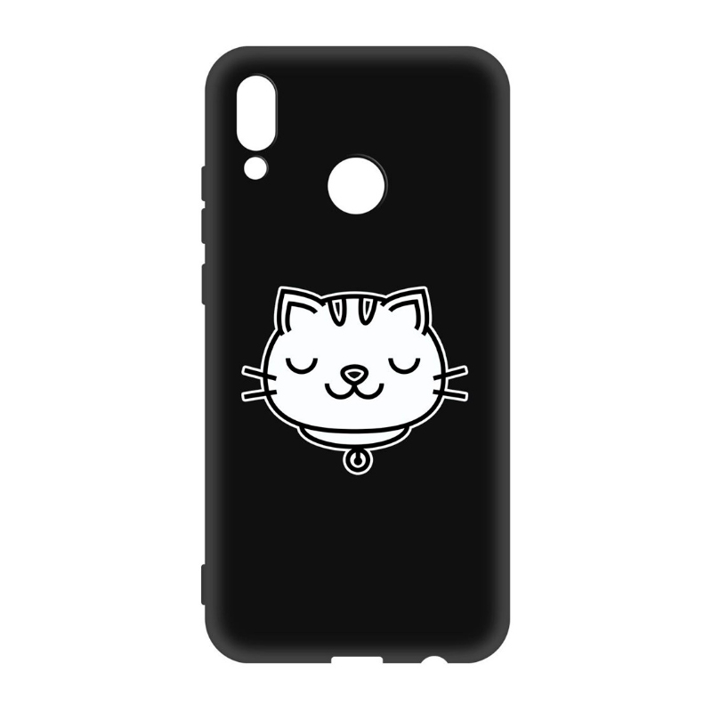 

Чехол-накладка Krutoff Soft Case Черно-белая кошка для Huawei P Smart 2019/ Honor 10 Lite
