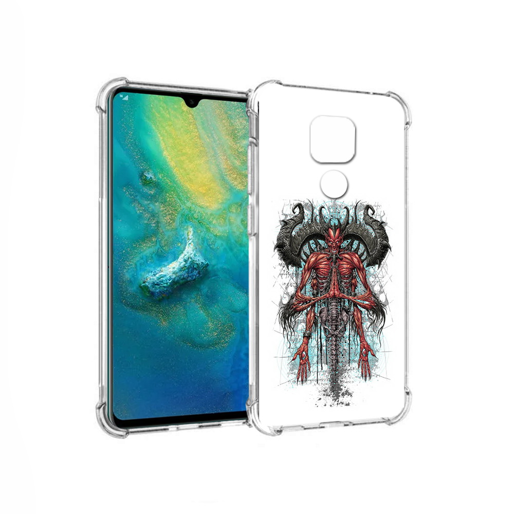 

Чехол MyPads Tocco для Huawei Mate 20x дьявол (PT124578.30.340), Прозрачный, Tocco