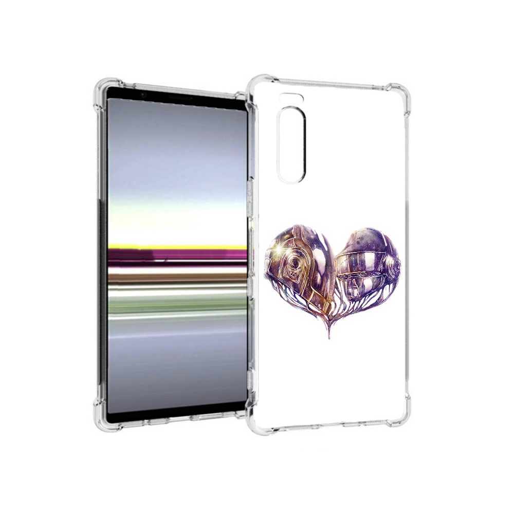 

Чехол MyPads Tocco для Sony Xperia 5 сердце абстракция (PT139963.234.596), Прозрачный, Tocco