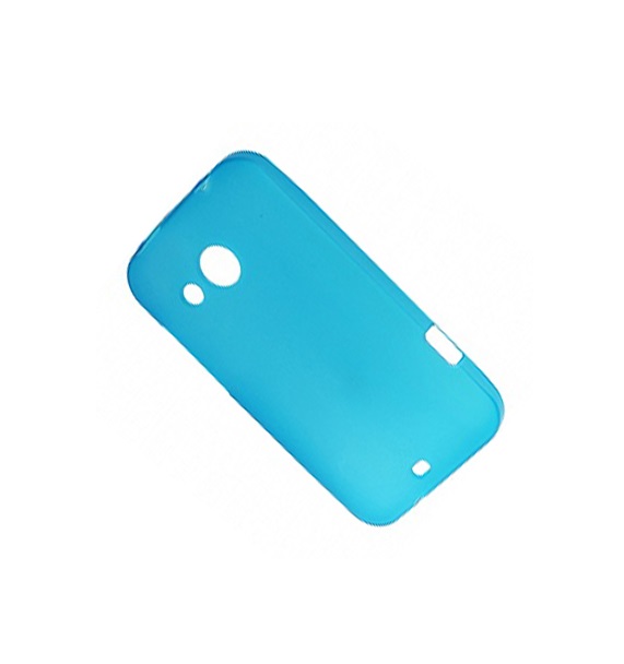 

Чехол для HTC Desire 200 силиконовый матовый <голубой>