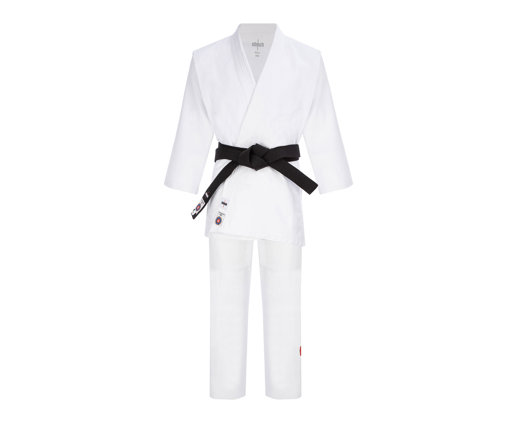 Кимоно для дзюдо Clinch Judo Red FDR белое (размер 190 см)