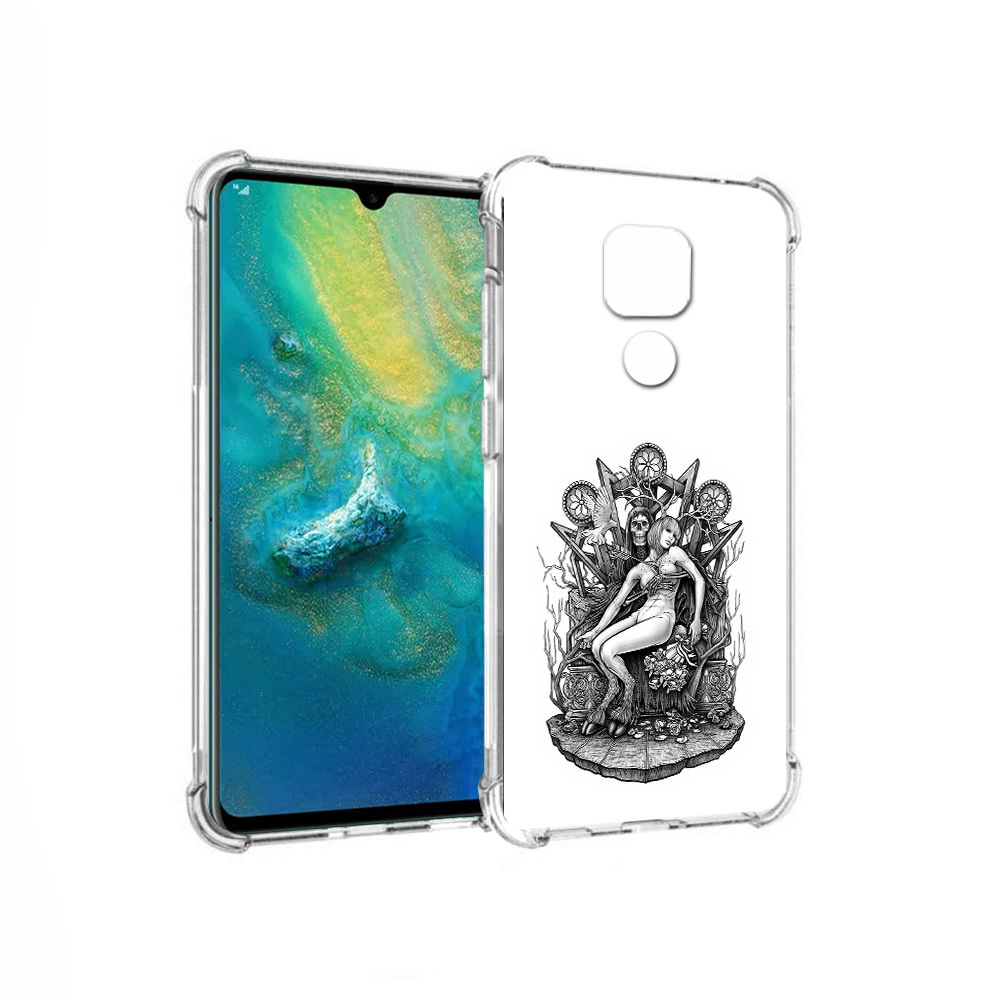 

Чехол MyPads Tocco для Huawei Mate 20x девушка на троне (PT124578.30.309), Прозрачный, Tocco