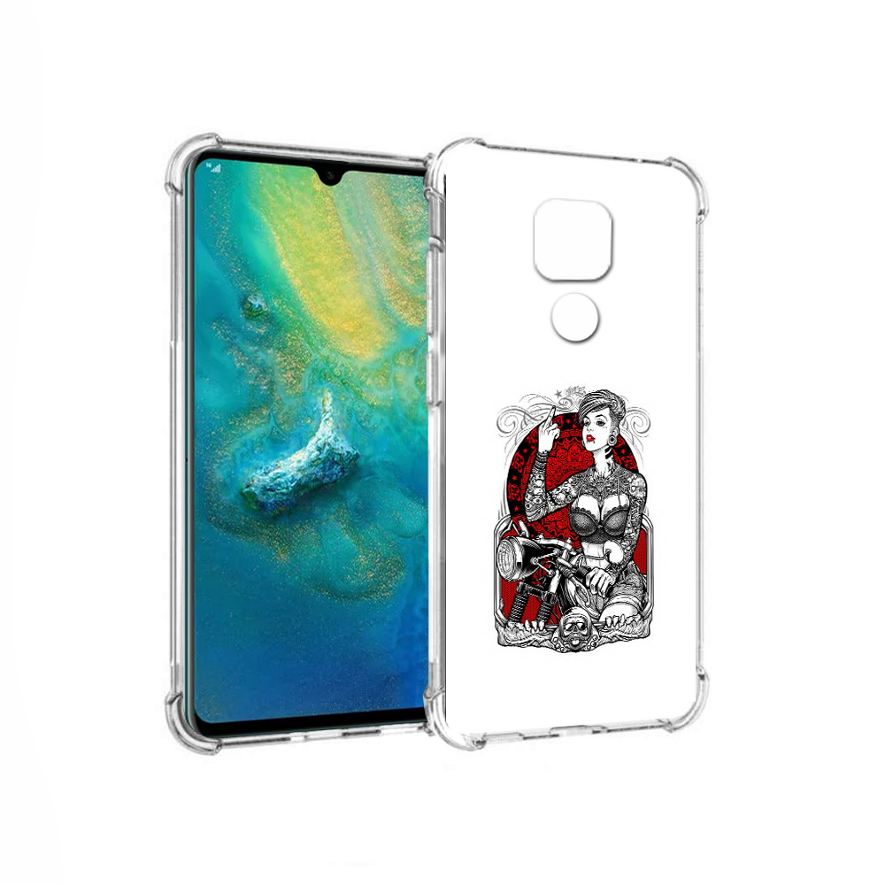 

Чехол MyPads Tocco для Huawei Mate 20x девушка на мотоцикле (PT124578.30.308), Прозрачный, Tocco