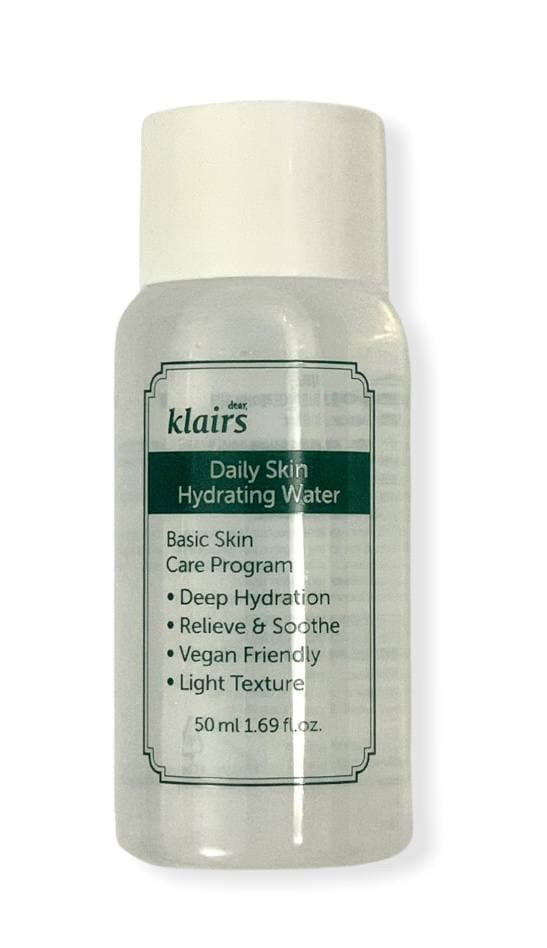 Успокаивающий тонер с зеленым чаем KLAIRS Daily Skin Hydrating Water, 50 мл (миниверсия)