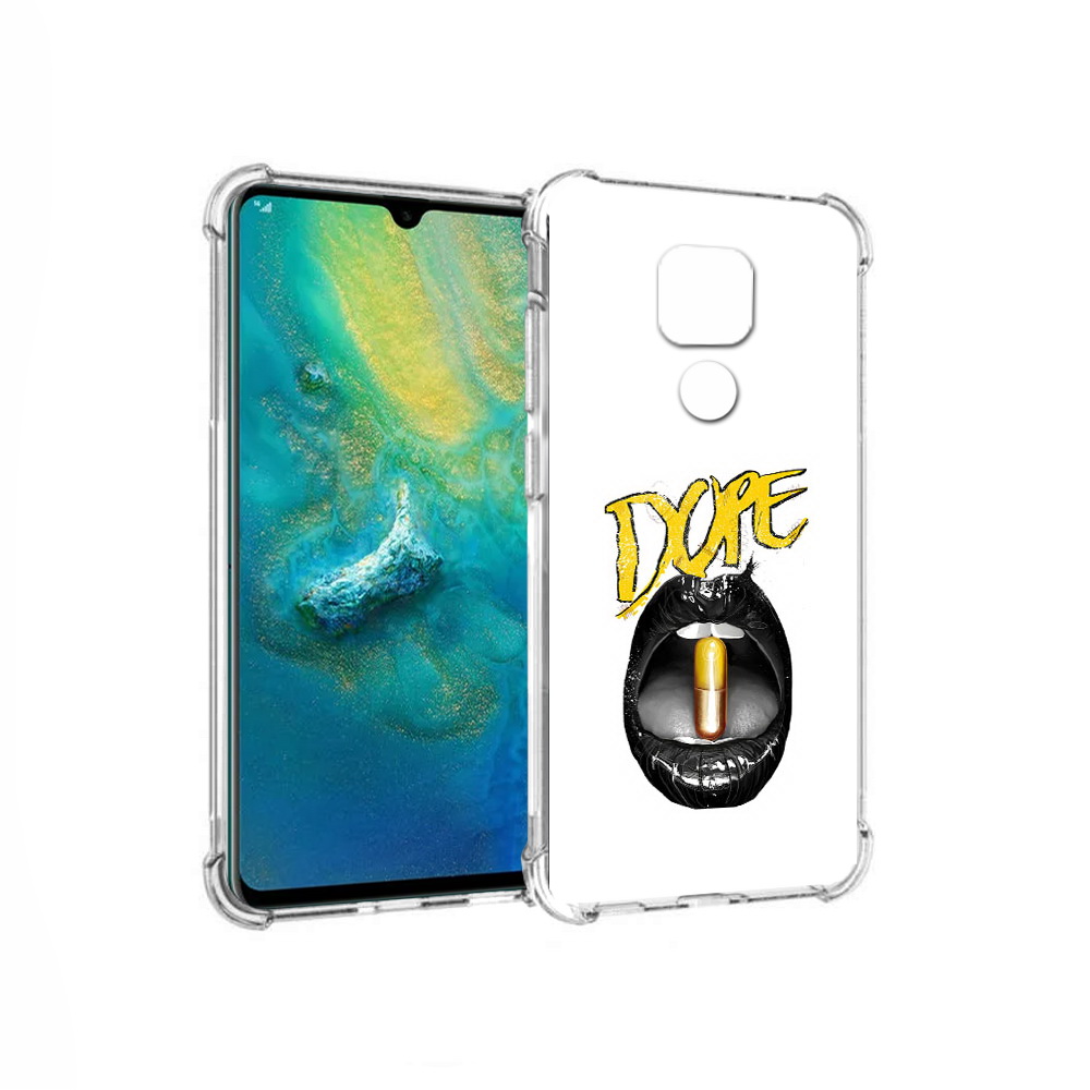 

Чехол MyPads Tocco для Huawei Mate 20x губы (PT124578.30.303), Прозрачный, Tocco
