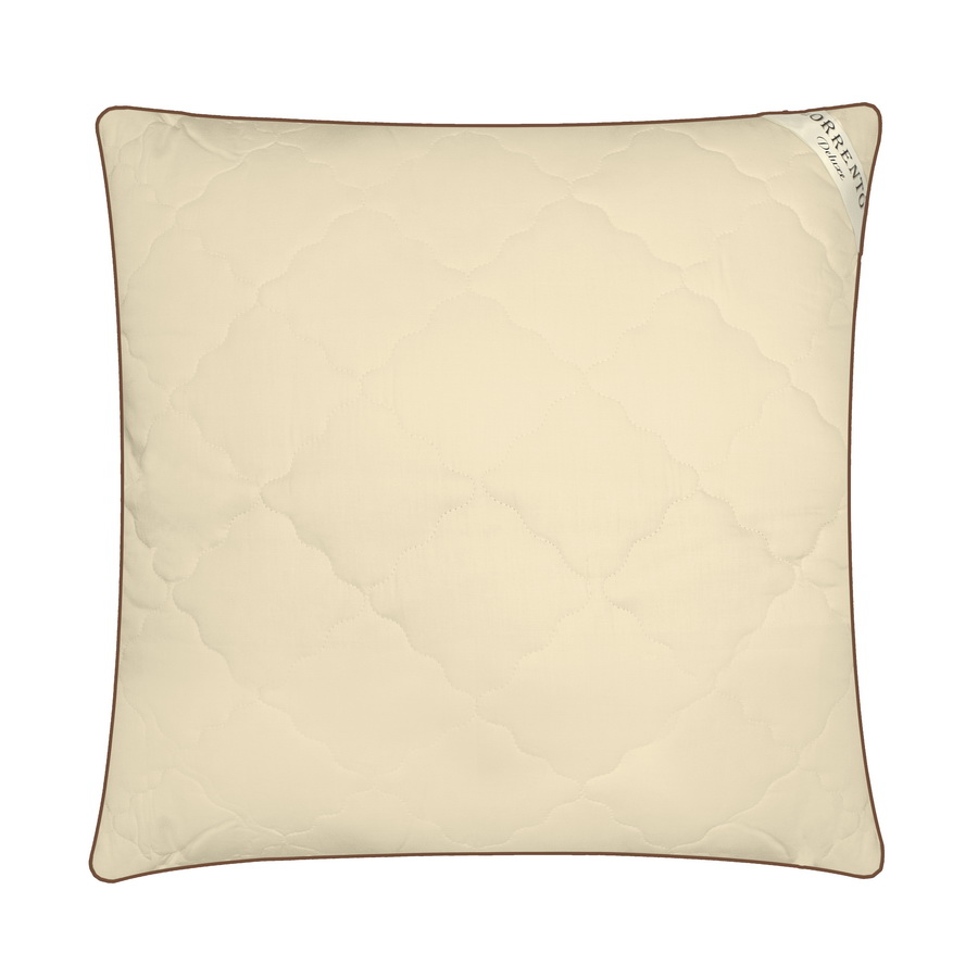 Подушка для сна SORRENTO DELUXE стеганая Верблюжья шерсть 70x70 см на диван, кровать