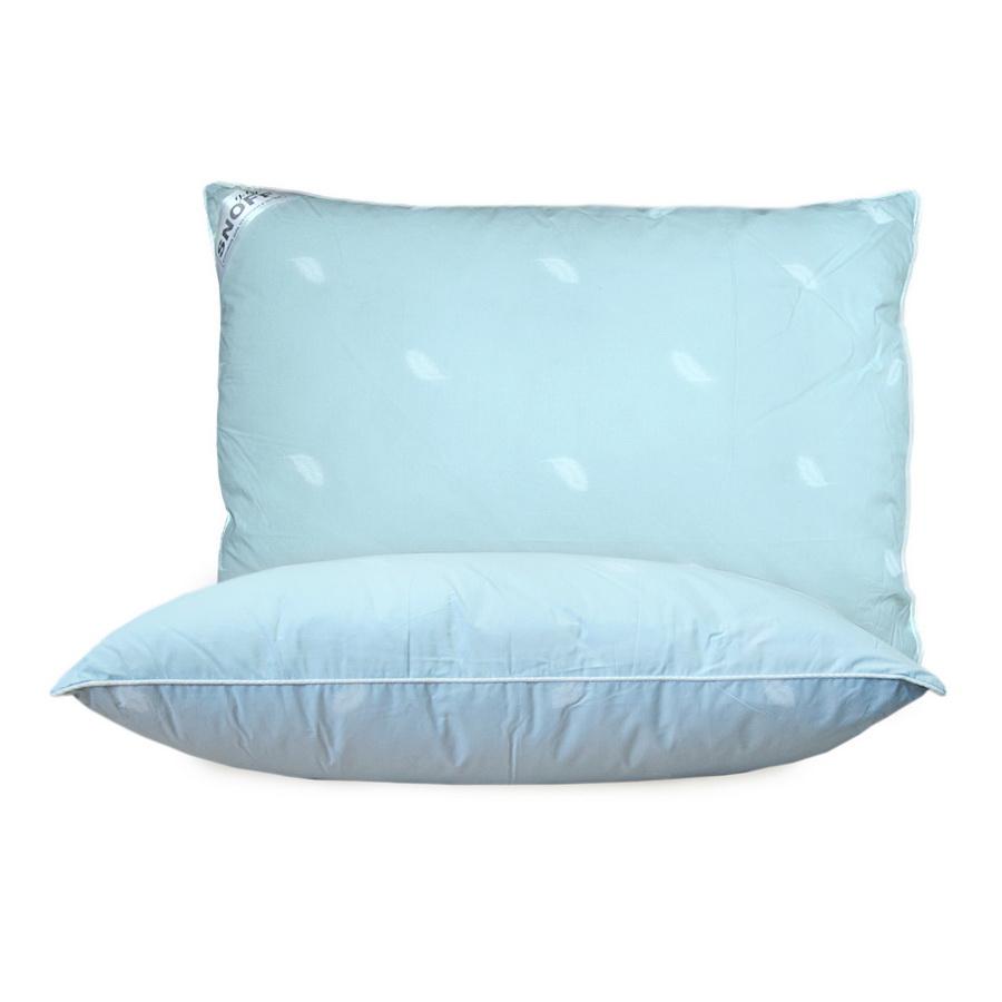 Подушка для сна Для SNOFF пух-перо 50x70 см на кровать, диван, в спальню, комнату