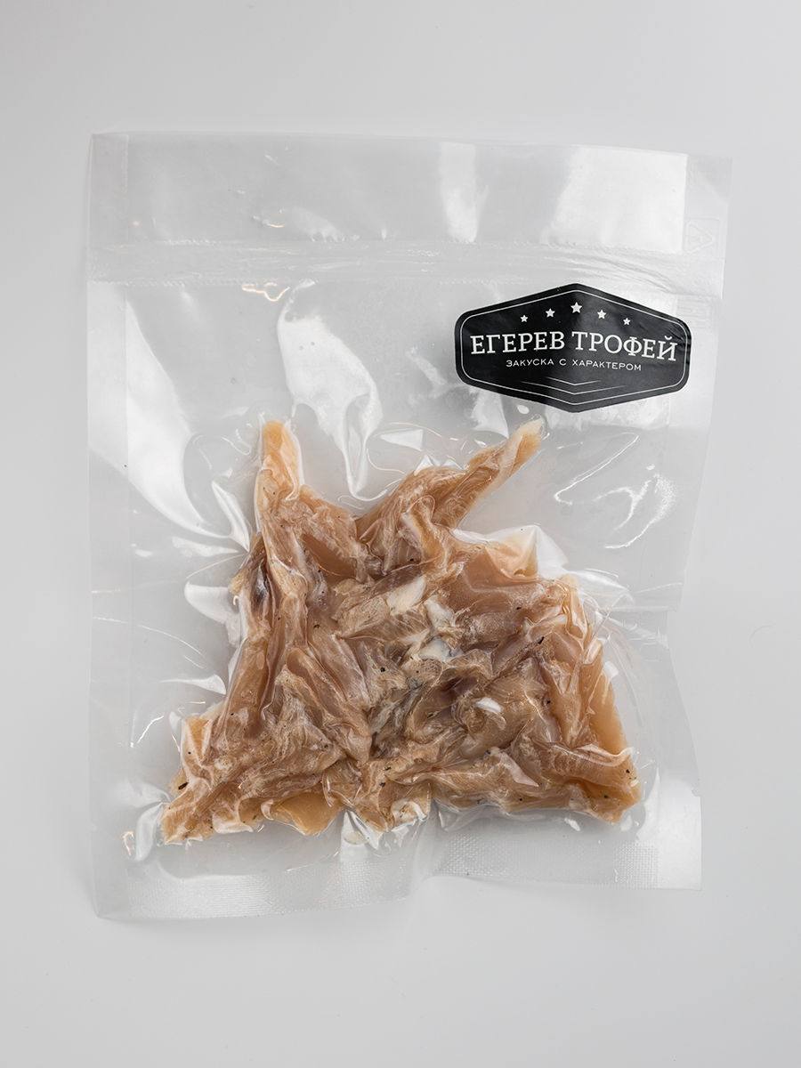 Сырокопченое мясо птицы Егерев Трофей Соломка куриная сливочная, 80 г