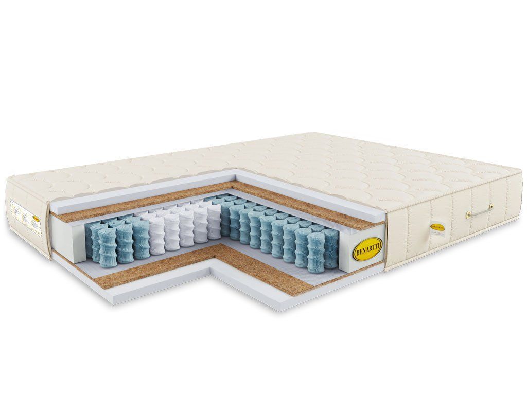 

Матрас пружинный Benartti Classic Max Hard TFK 90х185, в рулоне, Бежевый, Classic Max Hard TFK