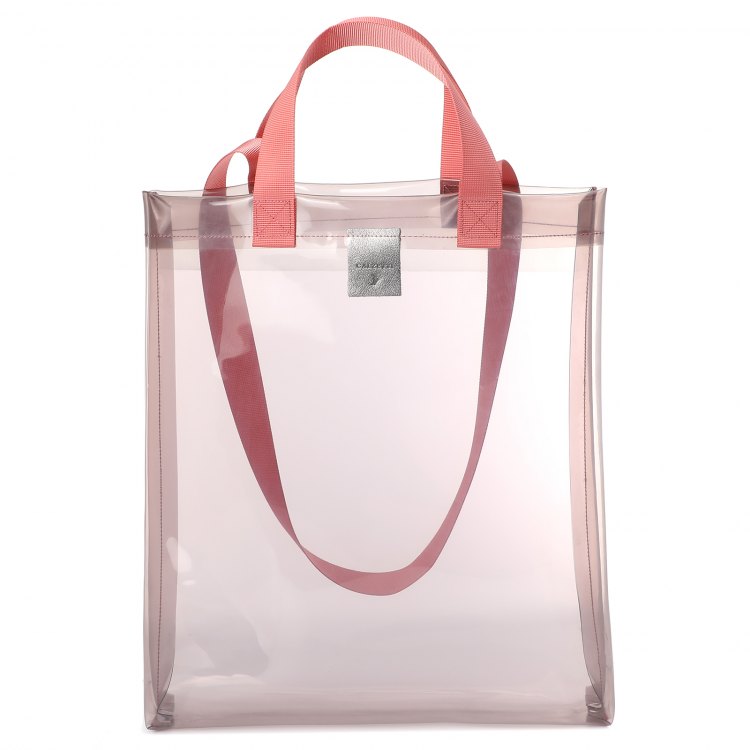 

Сумка-шоппер женская Calzetti TRANSPARENT SHOPPER, серо-розовый/коралловый, TRANSPARENT SHOPPER