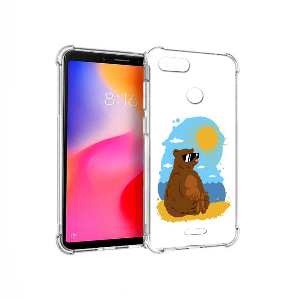 

Чехол MyPads Tocco для Xiaomi Redmi 6 медведь на чиле (PT113762.304.468), Прозрачный, Tocco