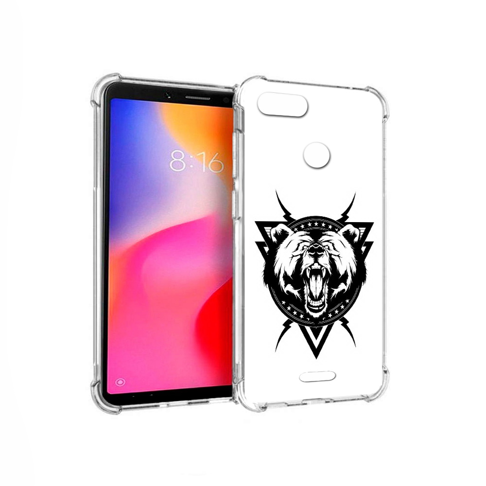 Чехол MyPads Tocco для Xiaomi Redmi 6 медведь в треугольнике (PT113762.304.464)