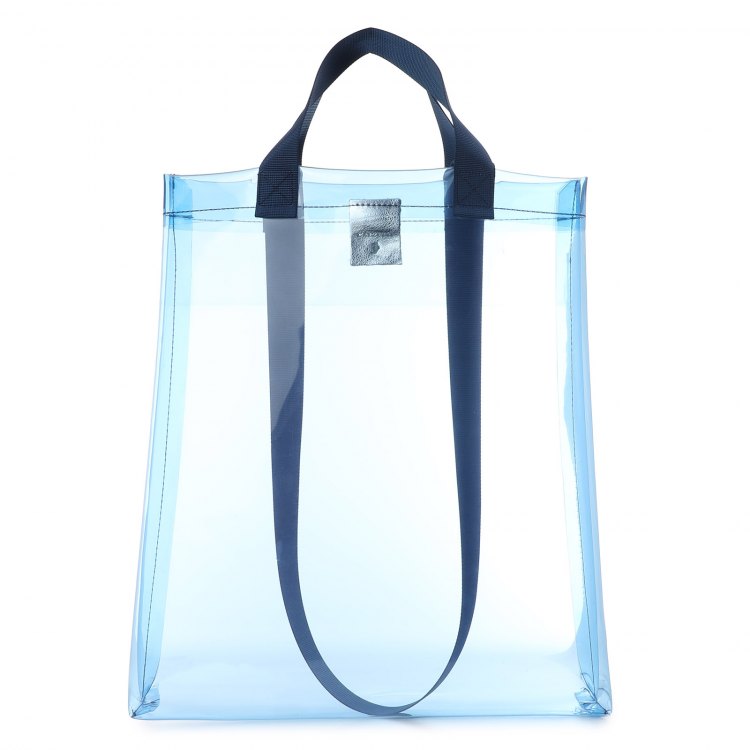 

Сумка-шоппер женская Calzetti TRANSPARENT SHOPPER, синий, TRANSPARENT SHOPPER