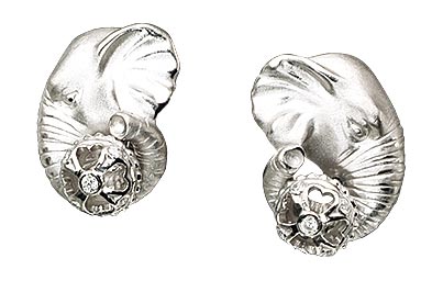 Серьги из серебра Альдзена S-25034, фианит Swarovski