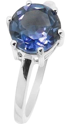 Кольцо из серебра р. 17,5 Evora 637608-e, танзанит искусственный