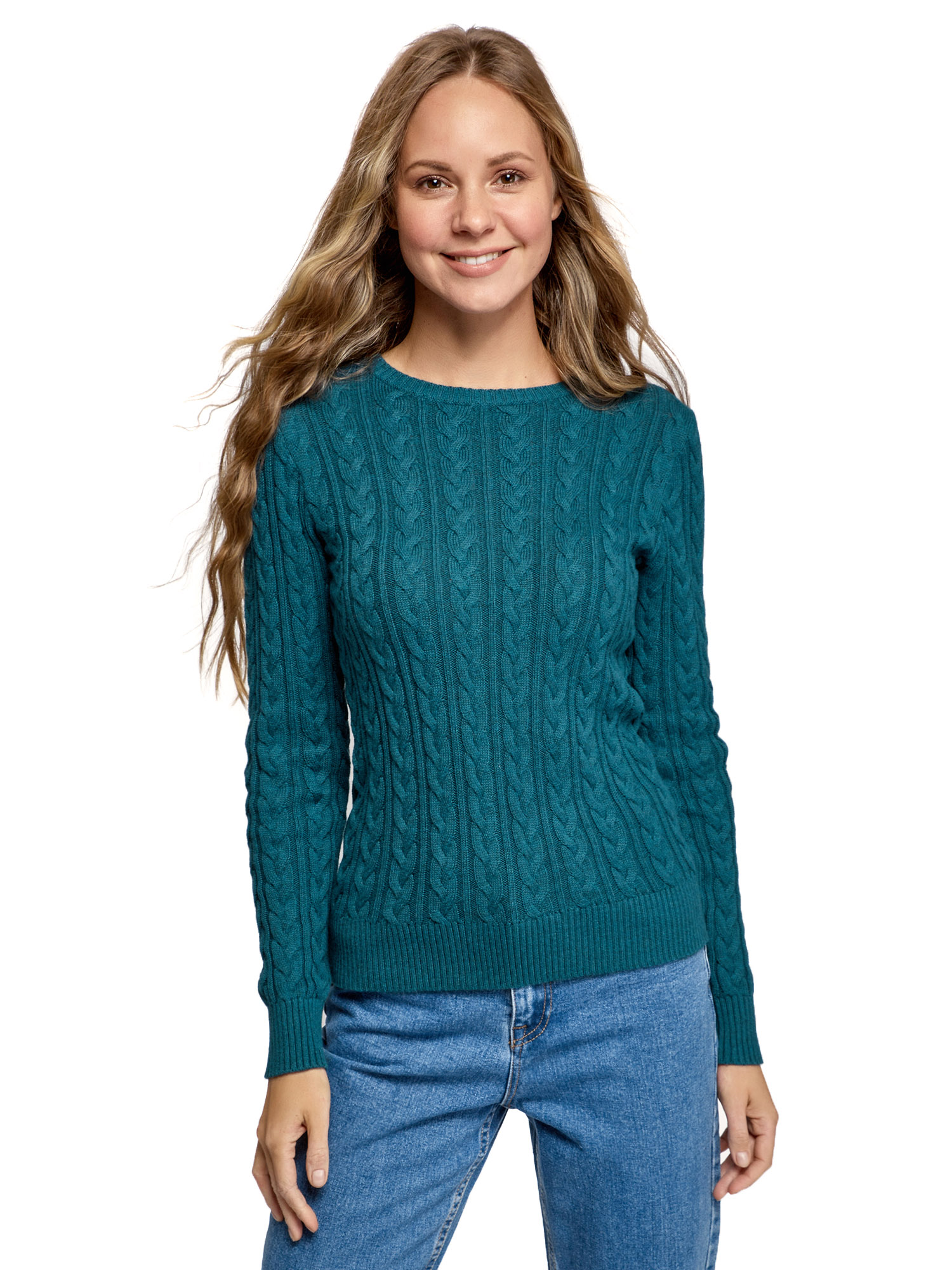 

Джемпер женский oodji 73807617-1B зеленый XS, 73807617-1B