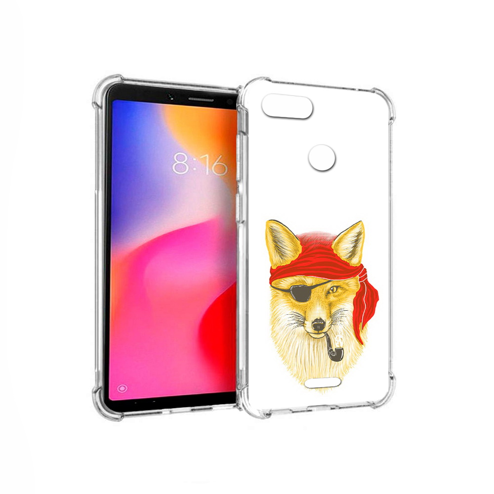 Чехол MyPads Tocco для Xiaomi Redmi 6 лиса-пират (PT113762.304.440)