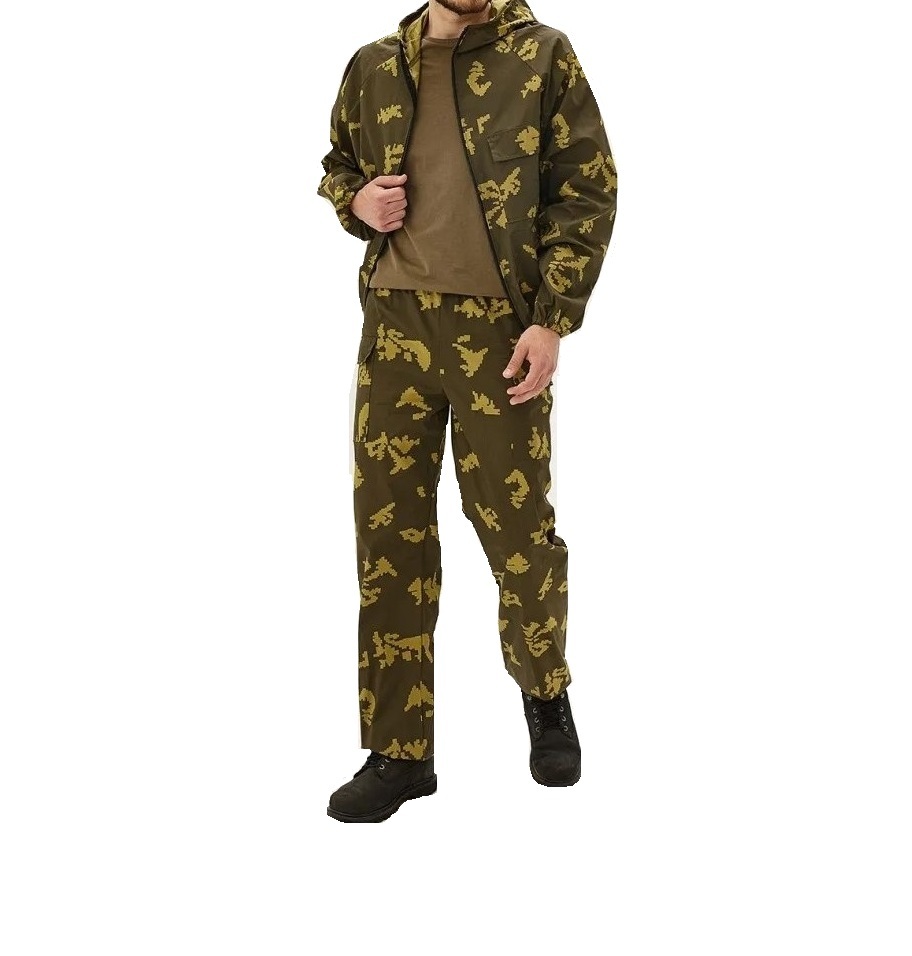 

Костюм маскировочный Kamukamu камуфляж Березка желтая 730095 60-62/182-188, Маскхалат летний цвет камуфляж Березка желтая арт.730095