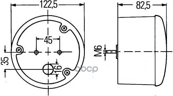 

Фонарь задний многосекц.! прав./лев. красный круглый 3функции Omn MAZ 203,LIEBHERR