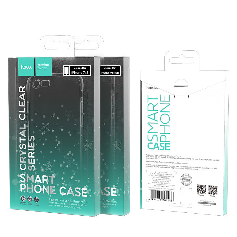 

Силиконовый чехол для iPhone 6/6S, Hoco Сrystal series прозрачный, Apple iPhone 6 / 6S