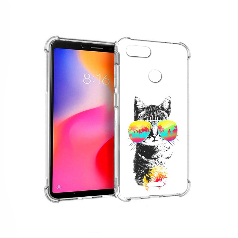 

Чехол MyPads Tocco для Xiaomi Redmi 6 крутой кот (PT113762.304.425), Прозрачный, Tocco