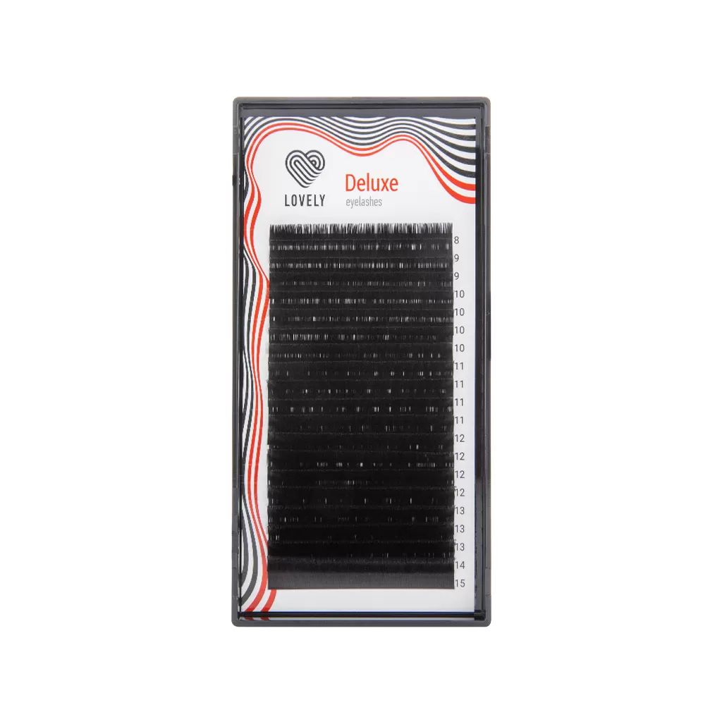 

Ресницы на ленте Lovely Deluxe, CC, 0.085, 11 mm, 20 линий, Черный