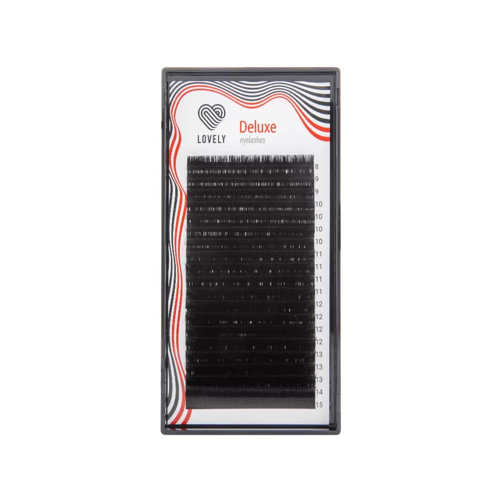 

Ресницы на ленте Lovely Deluxe, C, 0.07, 12 mm, 20 линий, Черный