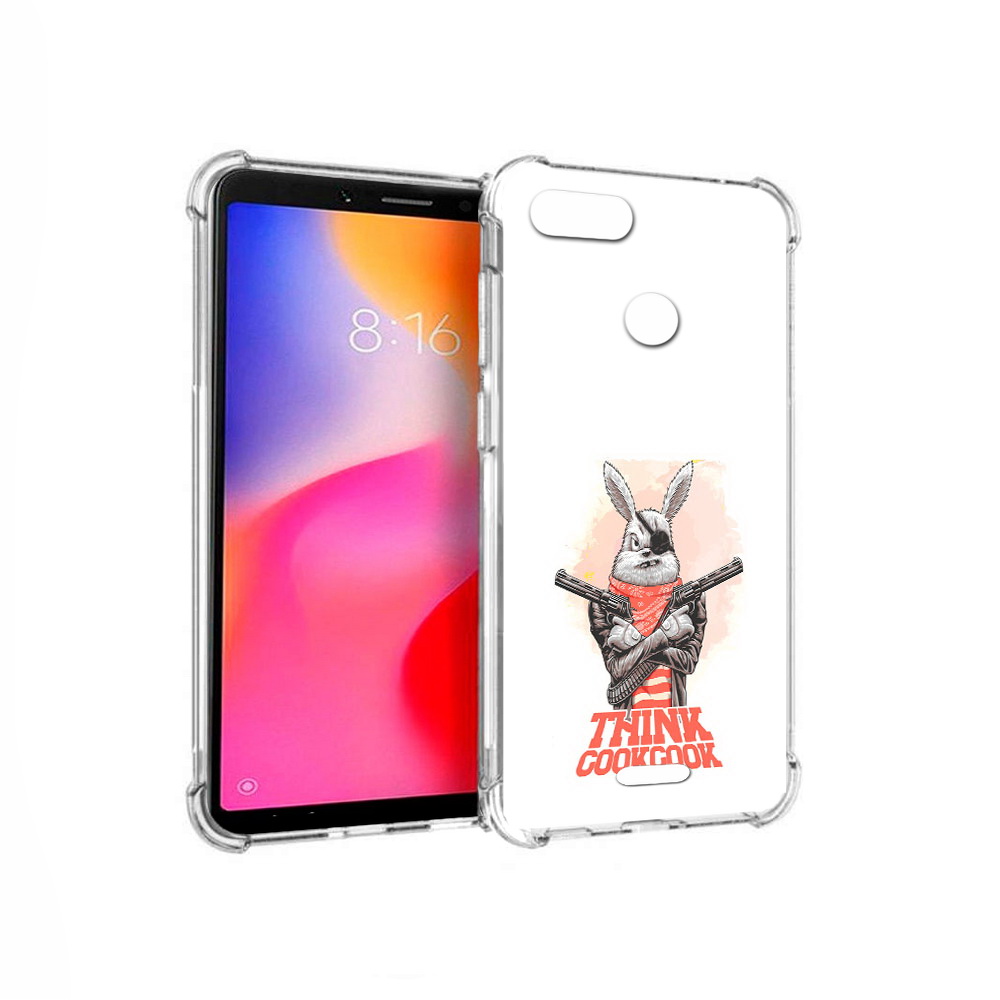 

Чехол MyPads Tocco для Xiaomi Redmi 6 кролик пират (PT113762.304.419), Прозрачный, Tocco