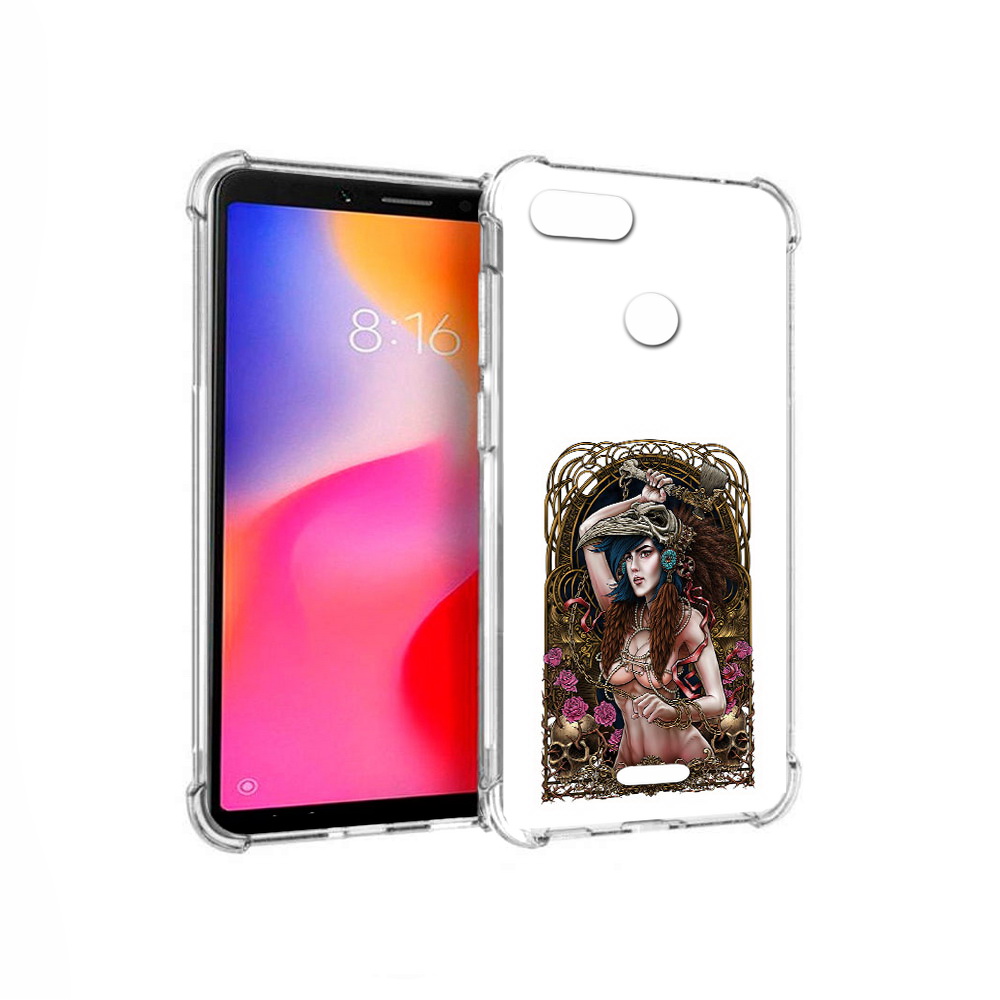 

Чехол MyPads Tocco для Xiaomi Redmi 6 красивая девушка рисунок (PT113762.304.407), Прозрачный, Tocco