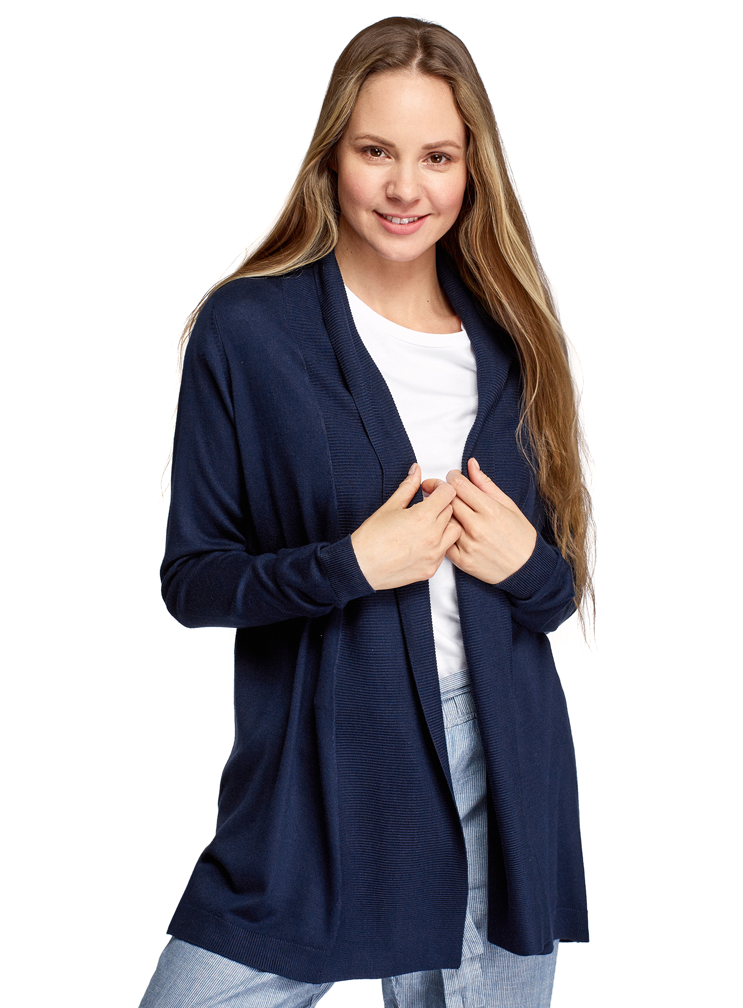 

Кардиган женский oodji 73212398B синий 2XL, 73212398B