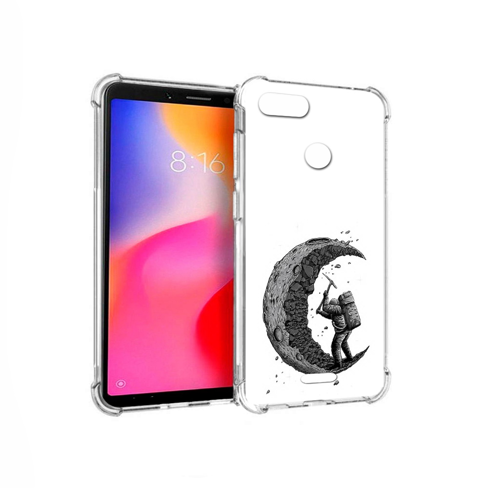 

Чехол MyPads Tocco для Xiaomi Redmi 6 камненная луна (PT113762.304.384), Прозрачный, Tocco