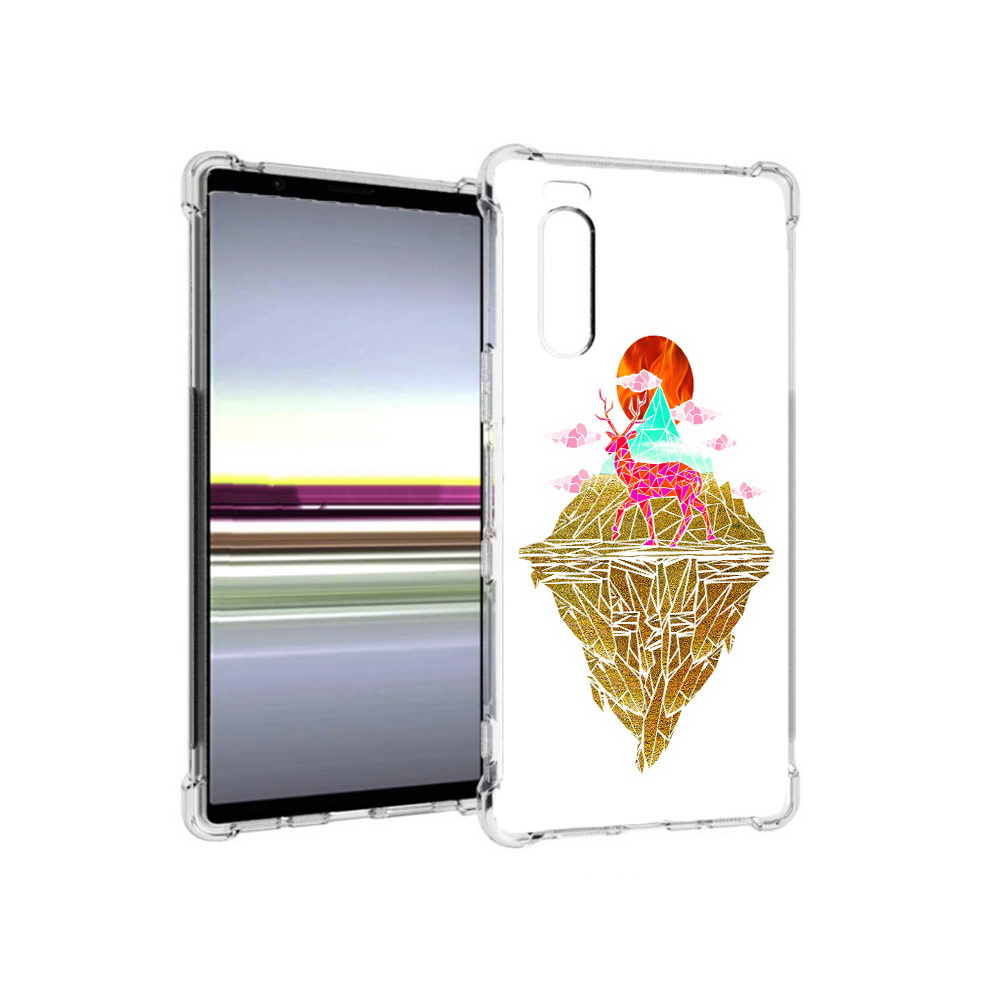 

Чехол MyPads Tocco для Sony Xperia 5 розовый олень абстракция (PT139963.234.586), Прозрачный, Tocco